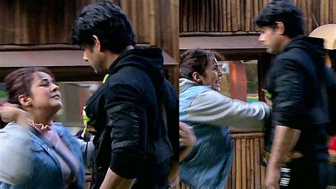 Bigg Boss Shehnaaz Gill Pushes Sidharth Shukla And Screams I Hate You