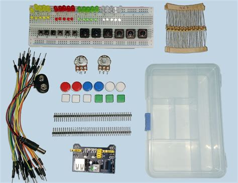 Kit Protoboard Fuente Componentes Caja Para Arduino 11 900