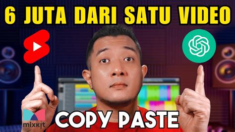 Cari Uang Di Youtube Short Dengan Chat Gpt Copy Paste Tanpa Muka