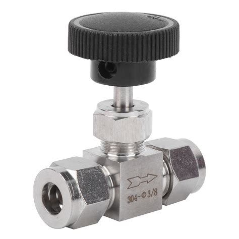 304 Stainless Steel Valve 2‑way High Pressure Needle Flow Control For Water Gas LiquidФ3 8