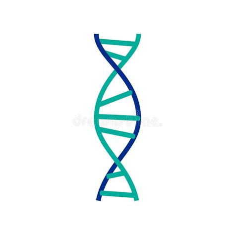 Segno Della Molecola Del DNA Elementi Genetici E Filo Della Raccolta