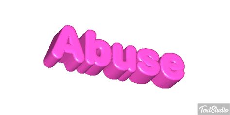 Abuse Word Animated GIF Logo Designs