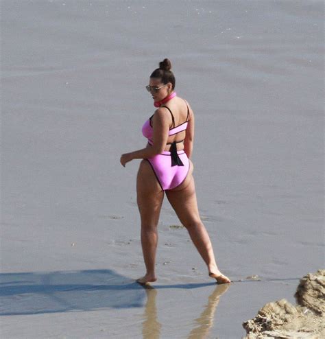 ASHLEY GRAHAM In Bikini On The Beach In Los Angeles 01 13 2019 HawtCelebs
