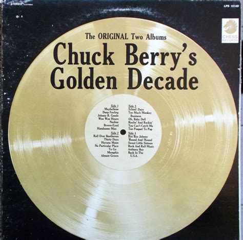 Cotes Vinyle Chuck Berry S Golden Decade The Original Two Albums Par