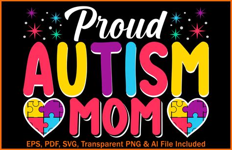 Proud Autism Mom Graphic By Prantoart99 Creative Fabrica