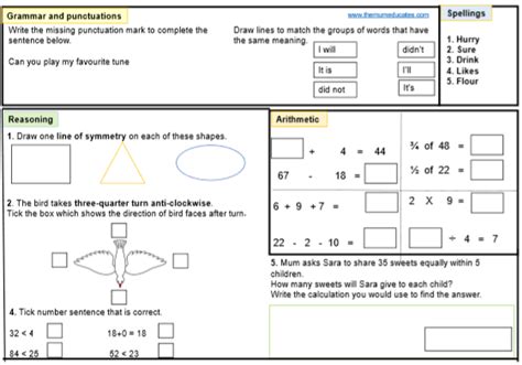 Year 2 Sats Maths Practice Worksheets