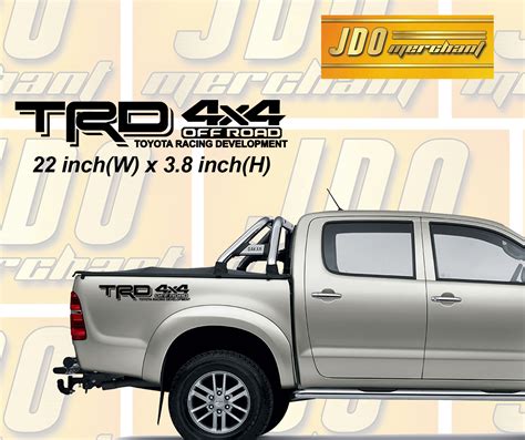 Trs X Offroad Sticker Hilux Sticker Pcs Lazada Ph