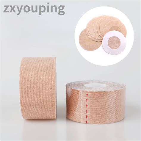Zxyouping Cm Nipple Tape Waterproof Boob Push Up Strapless Bra Women Invisible Disposable Pad