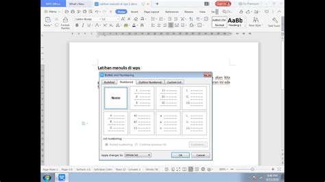 Civil Computer 2 Bullet Anda Numbering Di Wps Doc YouTube
