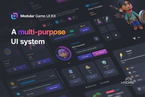 Modular Game Ui Kit 2d Gui Unity Asset Store