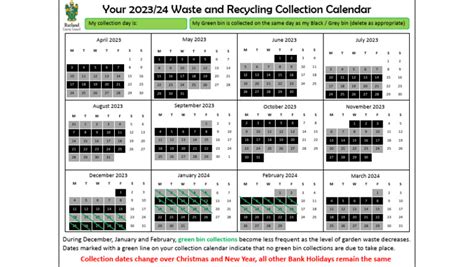 Waste Collection Calendar 2023-24 | PDF