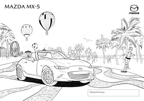 Mazda Mx Sportwagen Malbuch Zum Ausdrucken Und Online