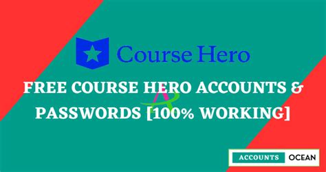 Free Course Hero Accounts Passwords Working