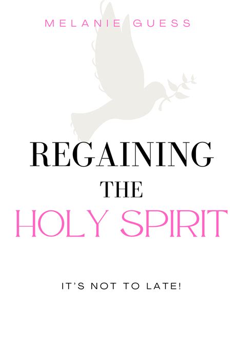 Regaining The Holy Spirit E Book Heavenly Designed