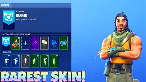 The Rarest Fortnite Skin Tracker Showcase Youtube