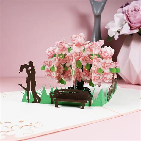 High Quality Creative 3d Pop Up Valentines Day Card Heart Pop Up Card