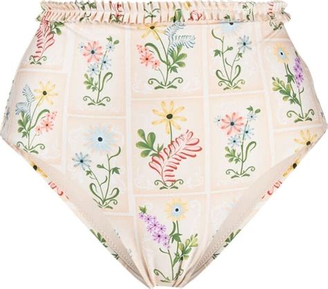 Agua By Agua Bendita Nopal Floral Print Bikini Bottoms Shopstyle Two