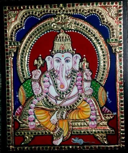 Vinayagar Tanjore Painting at Rs 2500 | SRM University | Chennai | ID ...