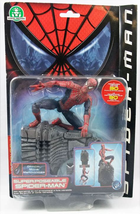 Spider Man 2002 Movie Toy Biz Super Poseable Spider Man