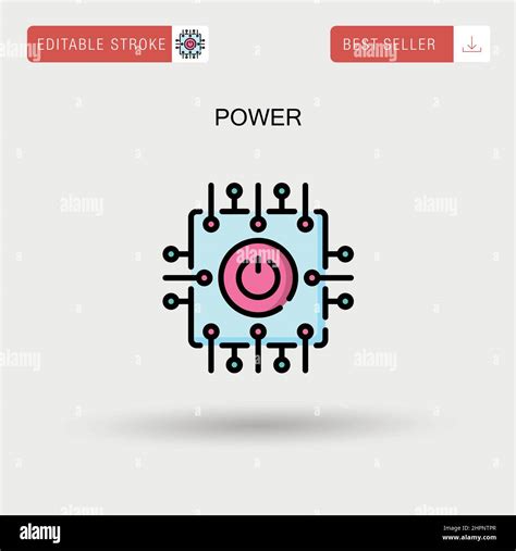 Power Simple Vector Icon Stock Vector Image And Art Alamy