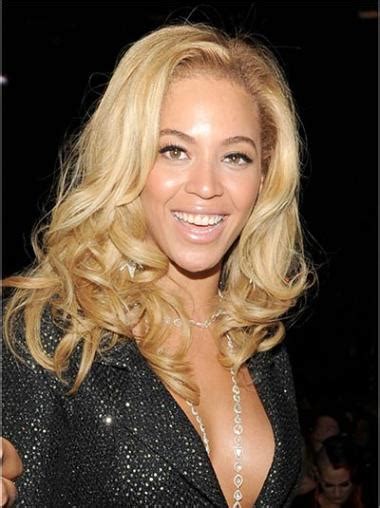 Braw Blonde Wavy Shoulder Length Beyonce Wigs Full Lace Wigs Beyonce