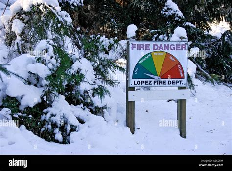 "Fire Danger sign, USA Stock Photo - Alamy