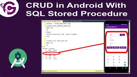 Crud Operations In Android Studio Java With Sql Stored Procedure