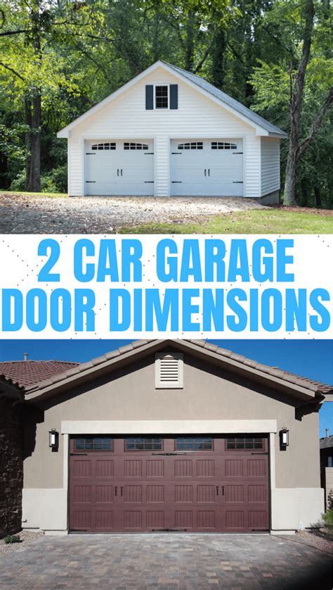 2 CAR GARAGE DOOR DIMENSIONS IMPORTANT TIPS | EasyHomeTips.org