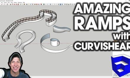 Modeling Ramps In Sketchup With Curvishear And Curviloft Sketchup