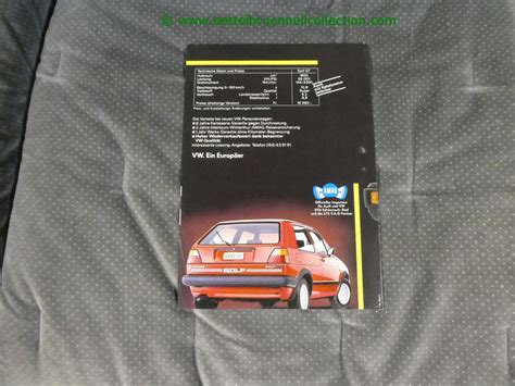 Vw Golf Ii Gt Prospekt Deutsch Kaufen Auf Ricardo