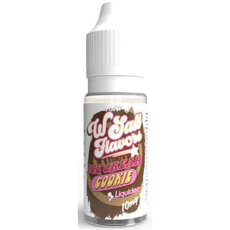 E Liquide Ice Cream Cookie Sel De Nicotine 10ml Liquideo E