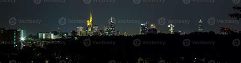 Panorama of Frankfurt skyline at night 17513432 Stock Photo at Vecteezy