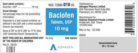 Baclofen Fda Prescribing Information Side Effects And Uses