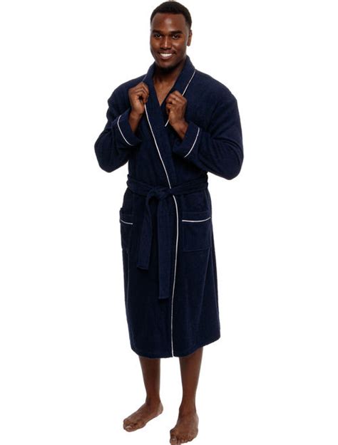 Buy Ross Michaels Mens Luxury Lightweight Cotton Terry Bathrobe W