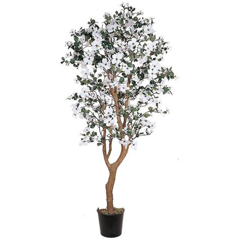 Nearly Natural 5 Dogwood Silk Tree Artificial Trees Silk Trees