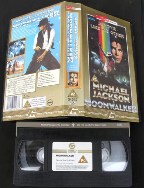 Michael Jackson Vhs Moonwalker Video Tape Pal Movie Film Uk 1988 Eur 19 99 Picclick Fr