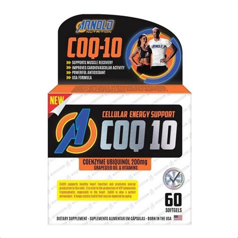 CoQ 10 Coenzima Q10 200mg Arnold Nutrition 60 Softgels Shopee Brasil