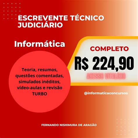 Tjsp Escrevente Curso Completo De Inform Tica Para Concursos Da