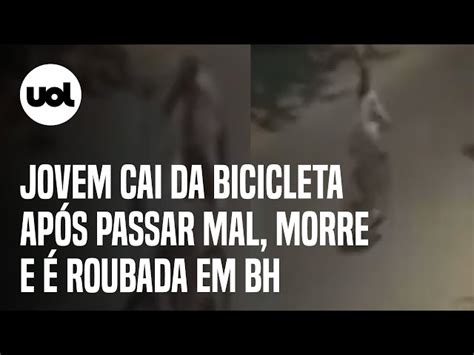 Jovem cai da bicicleta após passar mal morre e é roubada em BH