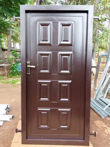 Iron Powder Coated Gi Steel Door For Home Thickness 1 5 Mm At Rs