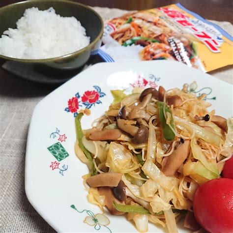 野菜たっぷりごはんがすすむ！！ケンミン おかず焼ビーフン ちびっこうさぎとかめご飯