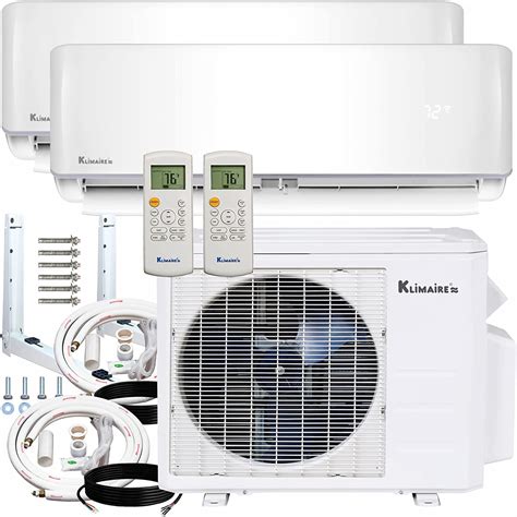 Klimaire 2 Zone 22 5 SEER Ductless Multi Zone Inverter Air Conditioner