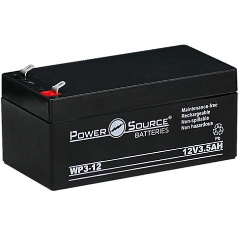 Power Source WP3 12 SLA Sealed AGM Battery 12 Volt 3 5 Ah