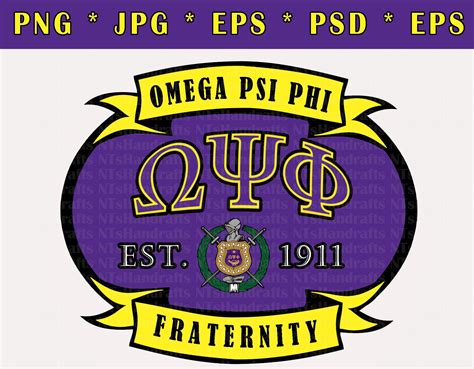 Omega Psi Phi Svg Black Fraternity Omega 1911 Beinhaltet Etsy