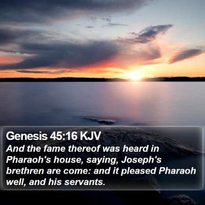 Genesis 45 Scripture Images - Genesis Chapter 45 KJV Bible Verse Pictures