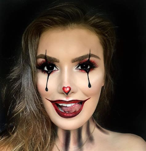 25+ Best Creepy Clown Makeup Ideas for Halloween Costume | Fashionterest