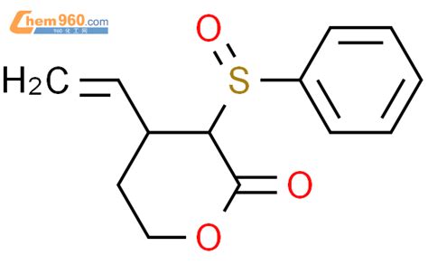 89030 38 6 2H Pyran 2 one 4 ethenyltetrahydro 3 phenylsulfinyl 化学式