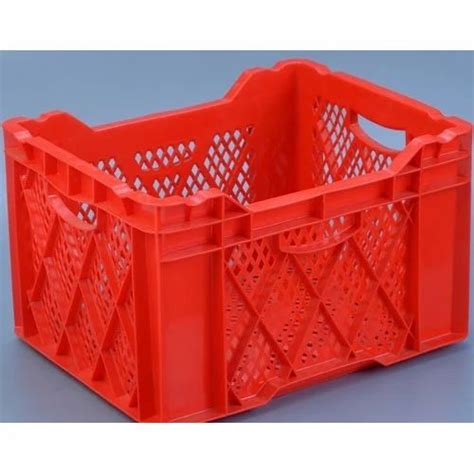 Red Rectangular Vegetable Plastic Crates At Rs 290 In Coimbatore ID