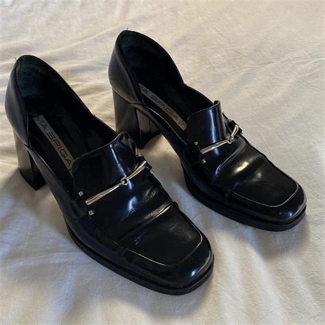 Via Spiga Women S Black Loafers Depop