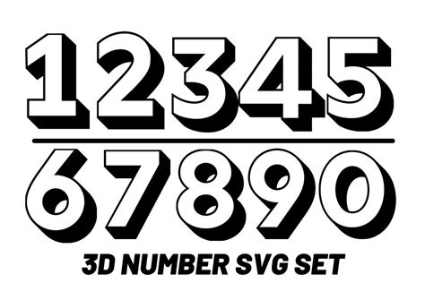 Number Svg, Number Template, Number Stencil, Board Number Png, Number ...